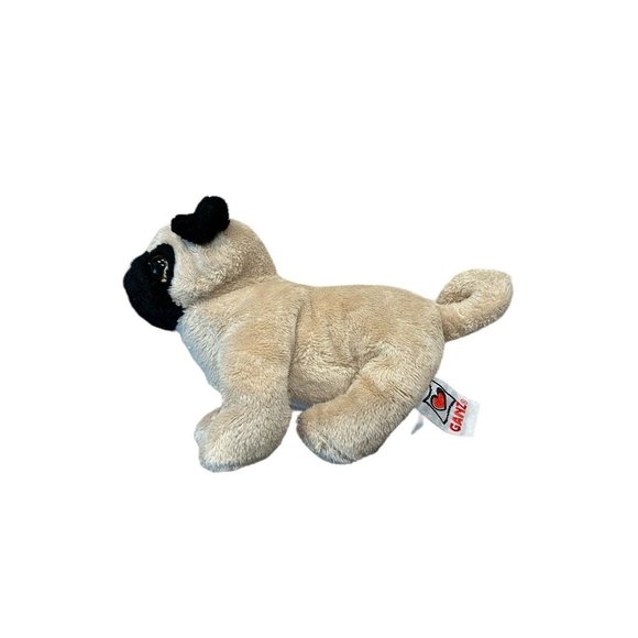 Ganz Webkinz Pug Puppy Dog Plush Stuffed Animal Beige Tan Beanbag HM105 NO CODE - Picture 4 of 10